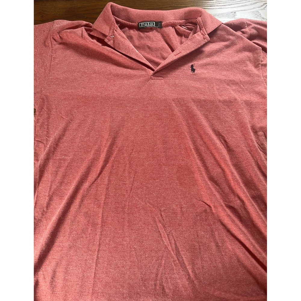 Polo Ralph Lauren Polo Mens Size XL Red Short Sleeve Green Tag Made In USA